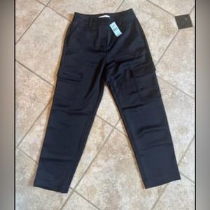 LOFT satin cargo pants sz 00P